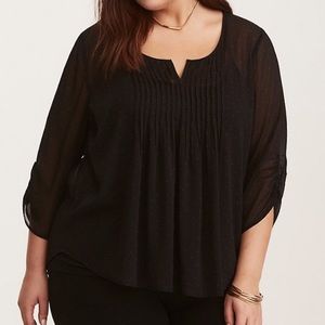 Torrid Polka Dot Blouse